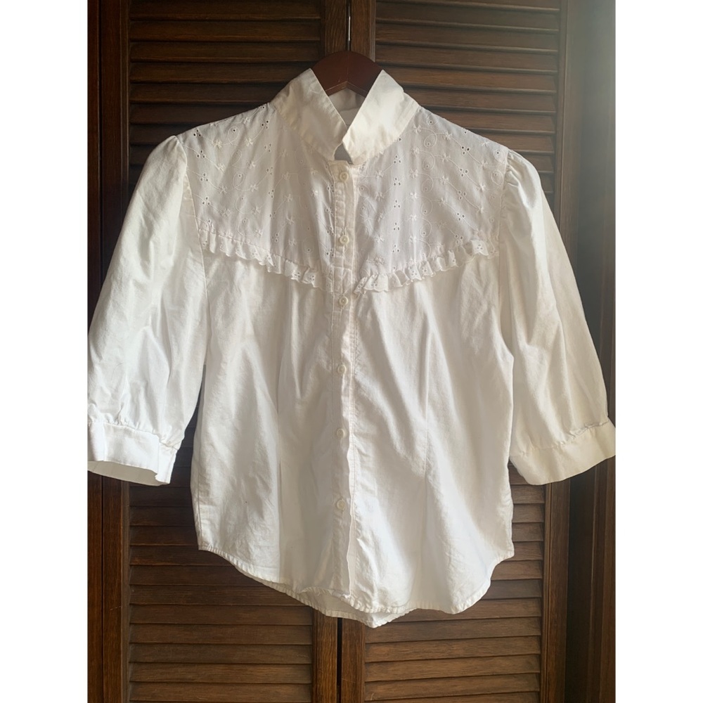 Cute Prairie Victorian vintage blouse